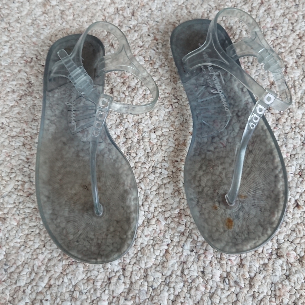 Salvatore Ferragamo Jelly T-Strap Sandals size 7